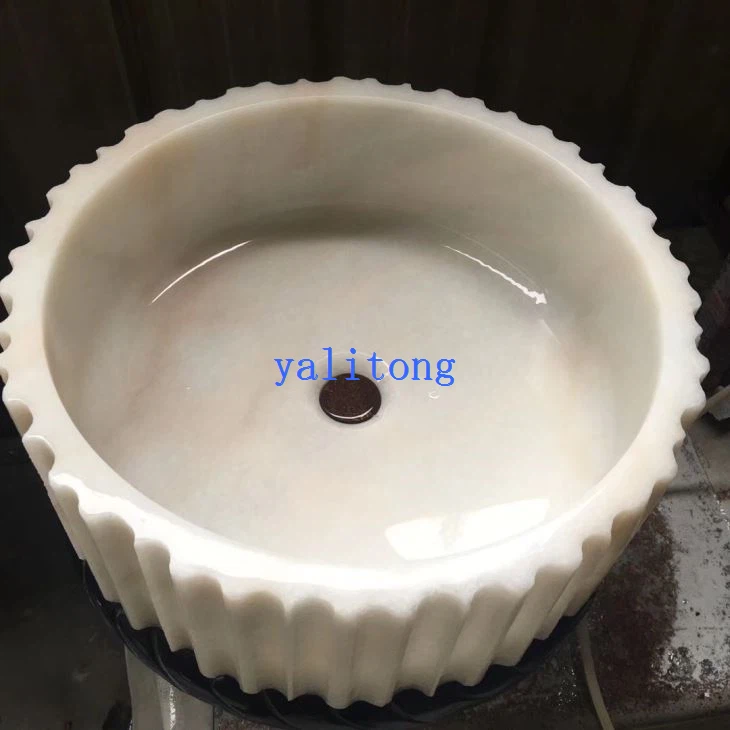 China White Marble Sink area